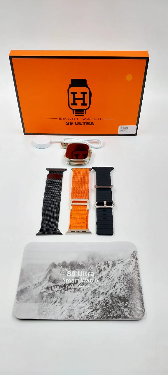 RELOJ INTELIGENTE 3 FAJAS  S9 ULTRA NEGRO