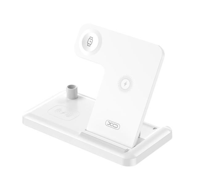CARGADOR INALAMBRICO 4 EN 1  MODELO WX033 XO BLANCO