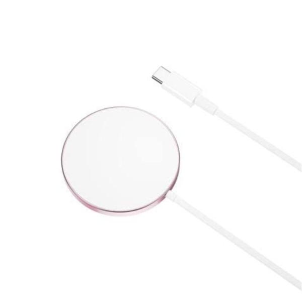 CARGADOR INALAMBRICO MODELO CX011 XO ROSADO