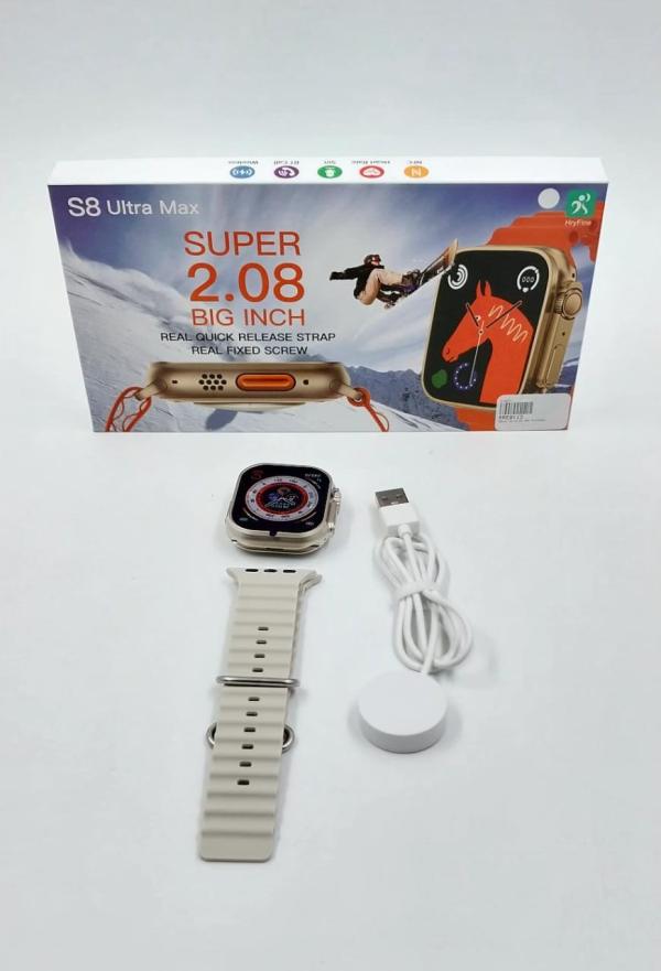 RELOJ INTELIGENTE S8 ULTRA MAX PLATEADO