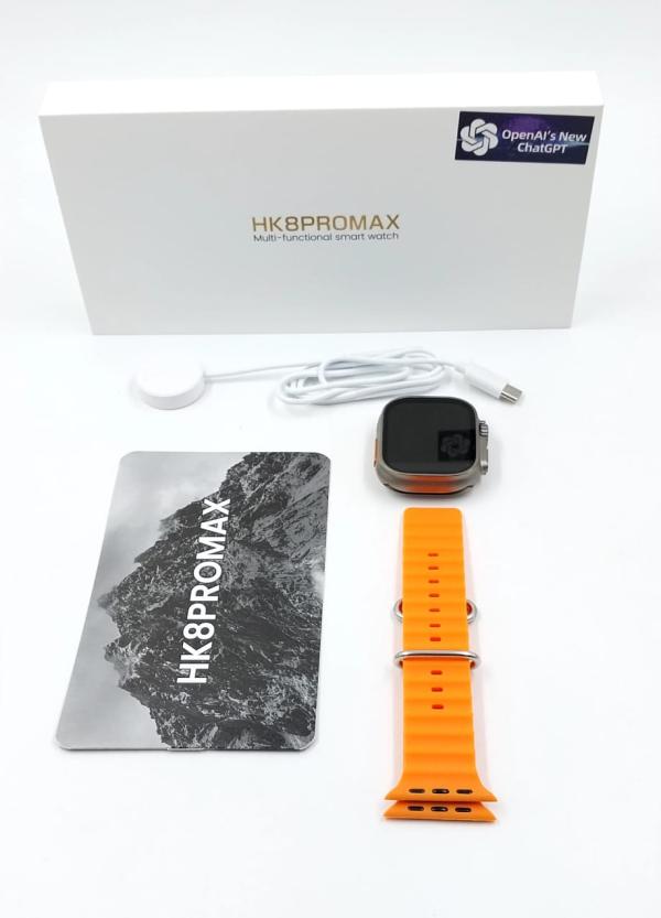 RELOJ INTELIGENTE HK8PROMAX NARANJA