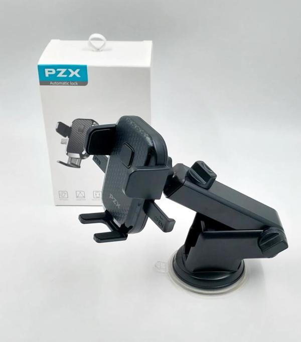 HOLDER CARRO CON VENTOSA MODELO ZJ05 PZX NEGRO