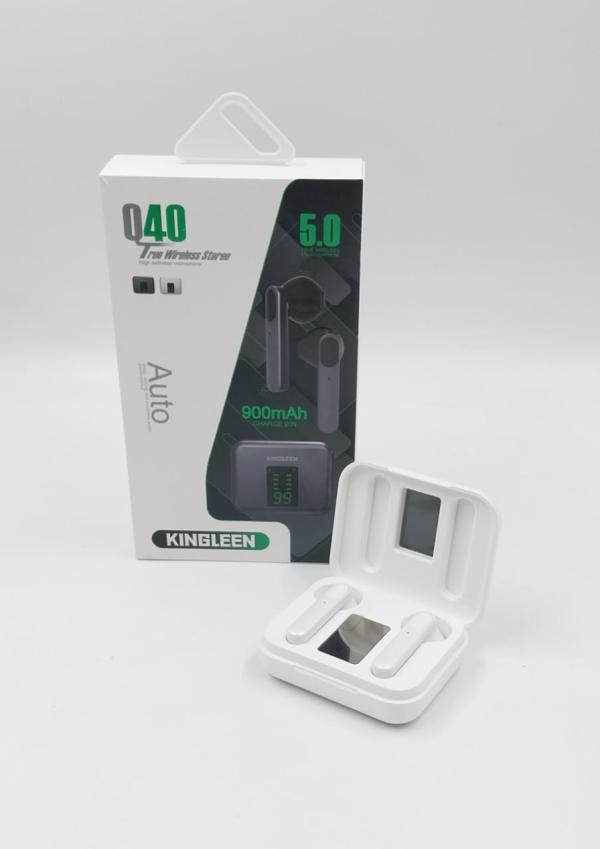 AUDIFONOS INALAMBRICOS MODELO Q40 PZX BLANCO