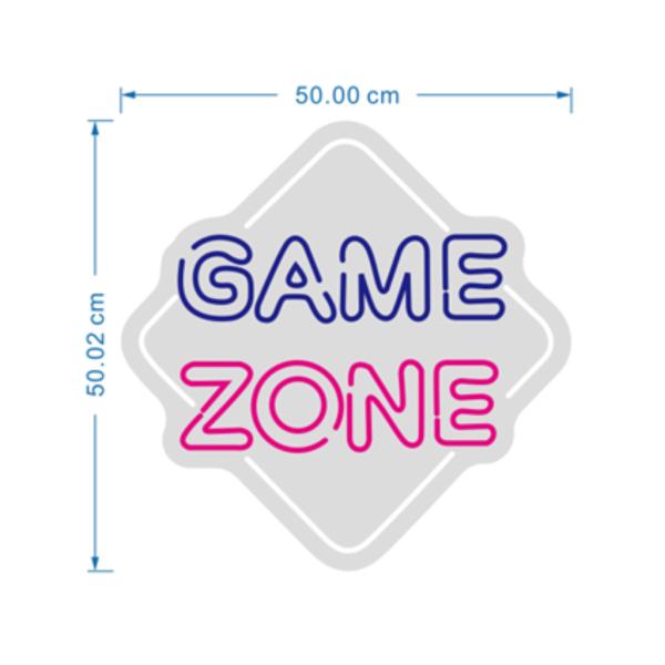 ROTULO LUZ NEON GAME ZONE