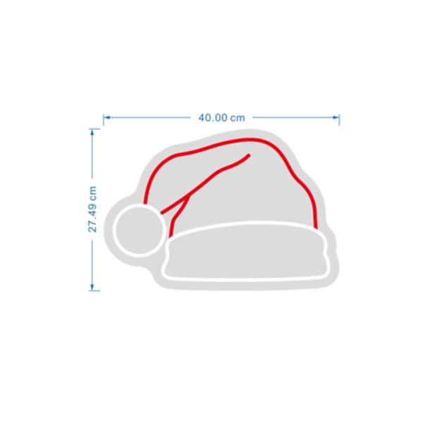 ROTULO LUZ NEON GORRITO NAVIDE&Ntilde;O
