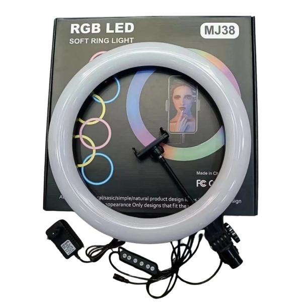 ARO DE LUZ 16" RGB MODELO MJ38