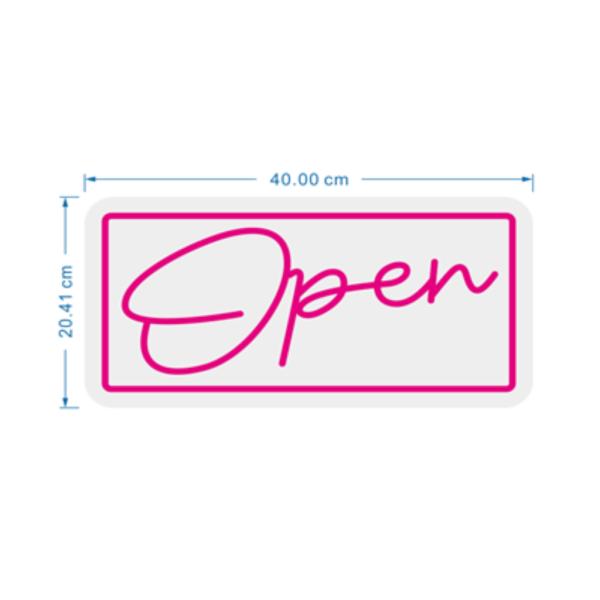 ROTULO LUZ NEON OPEN