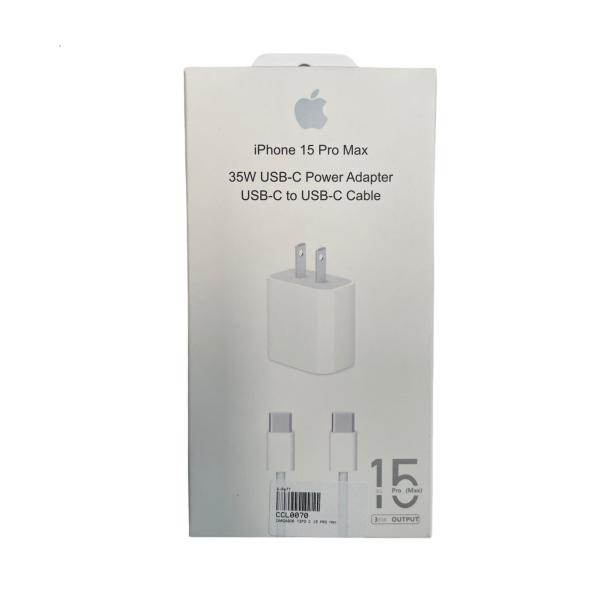 CARGADOR COMPLETO TIPO C A TIPO C  30W IPHONE 15 PRO MAX