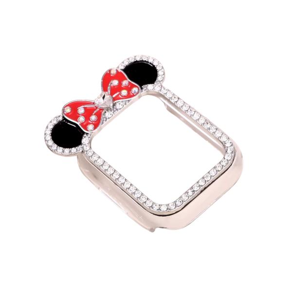 CASE RELOJ CON PROTECTOR DE PANTALLA 45MM MINNIE/PLATEADO