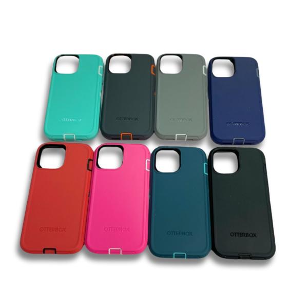 ESTUCHE OTTER BOX DEFENDER IPHONE 15 PLUS GRIS CLARO