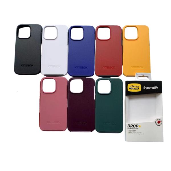 ESTUCHE OTTER BOX SYMMETRY IPHONE 15 PLUS ANARANJADO