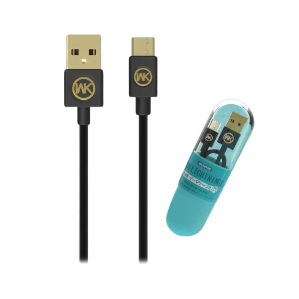 CABLE USB MICRO B WDC-052 WORM NEGRO