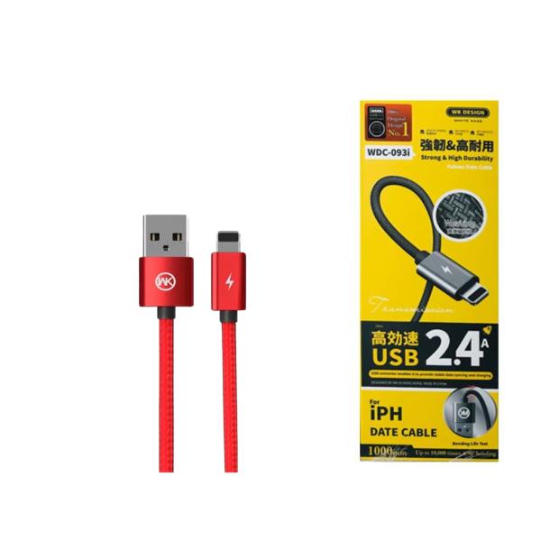 CABLE LIGHTNING  WDC-093 ROJO
