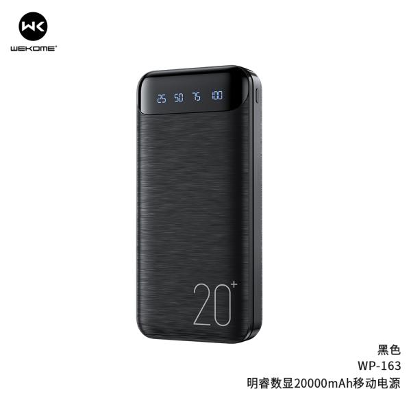 BATERIA DE EMERGENCIA WP-163 MINRE  20000MAH WK NEGRO