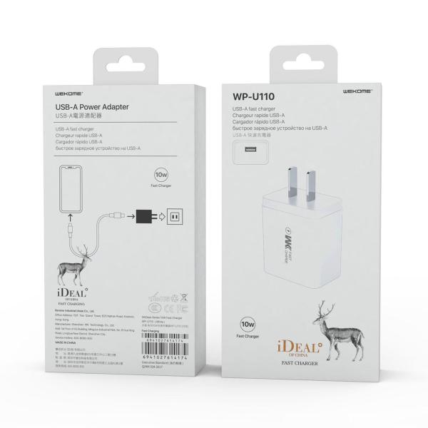 CUBO CARGADOR MODELO WP-U110 WEKOME BLANCO
