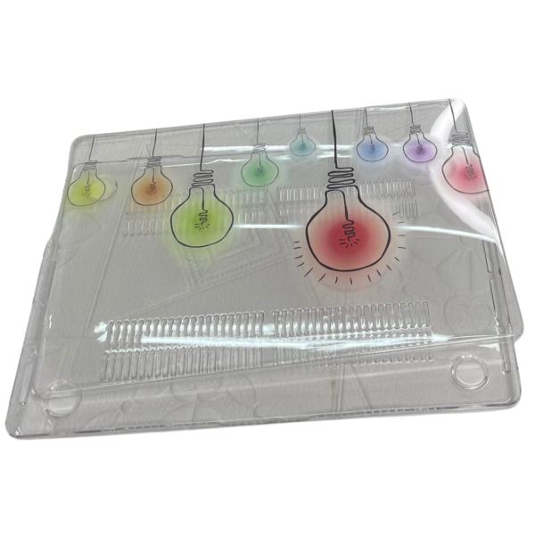 ESTUCHE CRISTAL MACBOOK PRO 14.2" A2442 CON DISE&Ntilde;O BOMBILLOS (DDC-209)