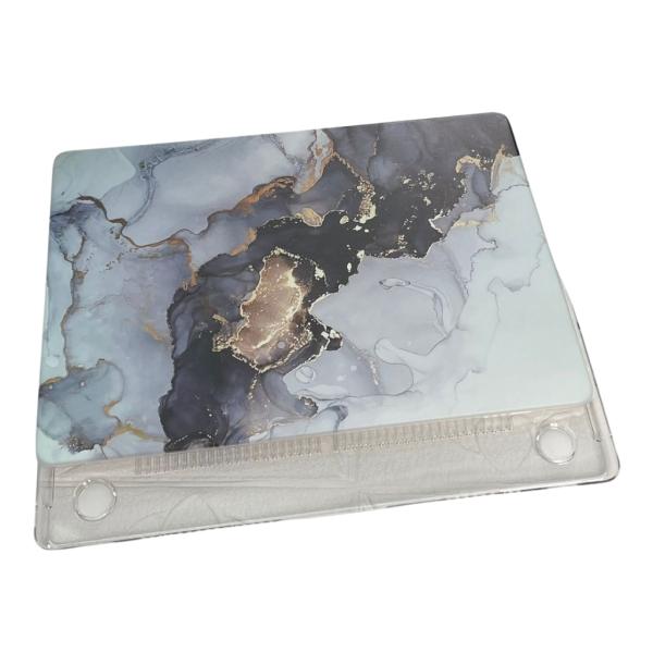 ESTUCHE CRISTAL MACBOOK PRO 16" A2141 CON DISE&Ntilde;O MARMOL NEGRO (DDC-102)