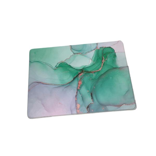 ESTUCHE CRISTAL MACBOOK PRO 16" A2141 CON DISE&Ntilde;O MARMOL VERDE (DDC-758)