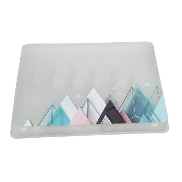 ESTUCHE MATE MACBOOK 13.3" A1706 CON DISE&Ntilde;O TRIANGULOS (DDC-118)