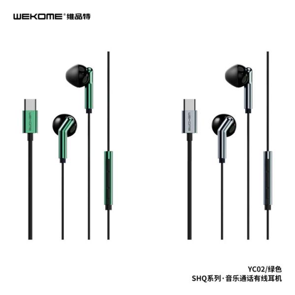 AUDIFONOS MANOS LIBRES TIPO C MODELO YC02 WK DESING