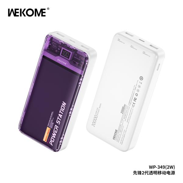 BATERIA DE EMERGENCIA WP-349 20000MAH WK DESING MORADA