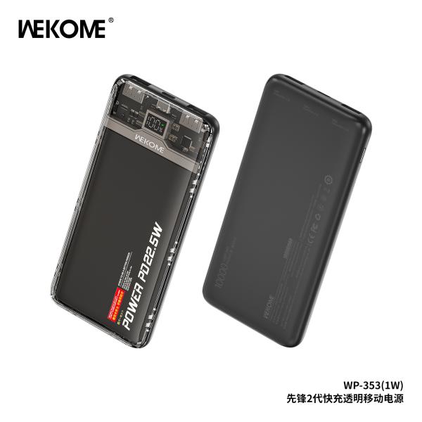 BATERIA DE EMERGENCIA WP-353 10000MAH WK DESING NEGRO