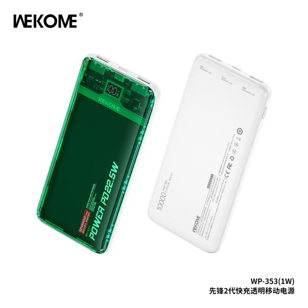 BATERIA DE EMERGENCIA WP-353 10000MAH WK DESING VERDE