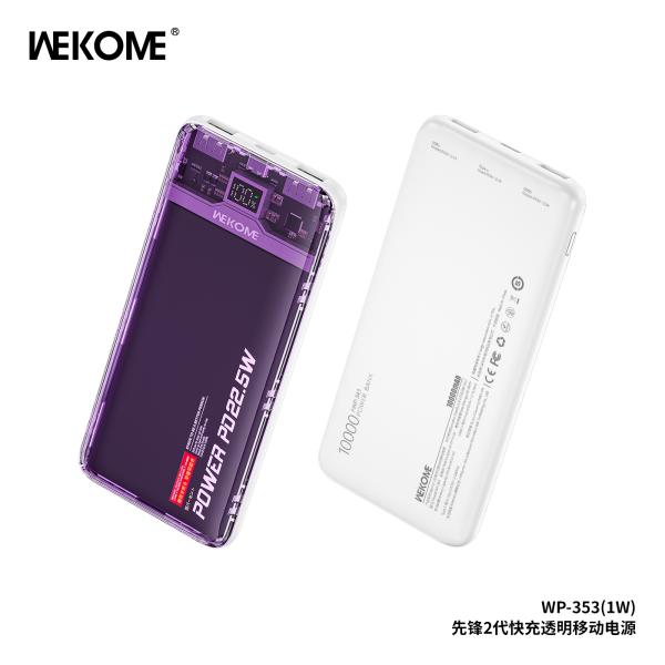 BATERIA DE EMERGENCIA WP-353 10000MAH WK DESING MORADO