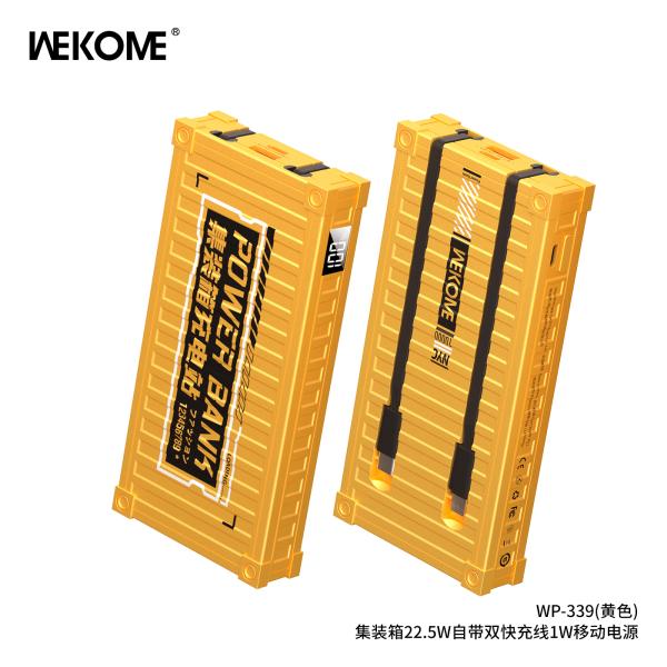 BATERIA DE EMERGENCIA WP-339 SERIE CONTAINER 10000MAH AMARILLO