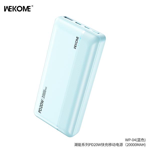 BATERIA DE EMERGENCIA WP-04 SERIE CHAONENG 20000MAH WK DESING AZUL