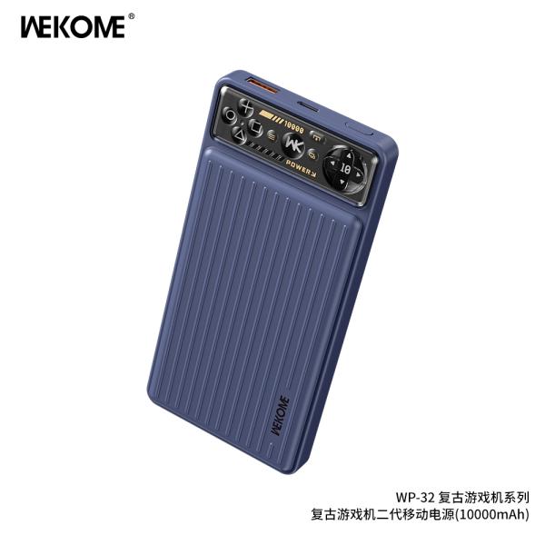 BATERIA DE EMERGENCIA WP-32 SERIE RETRO 2 10000MAH AZUL
