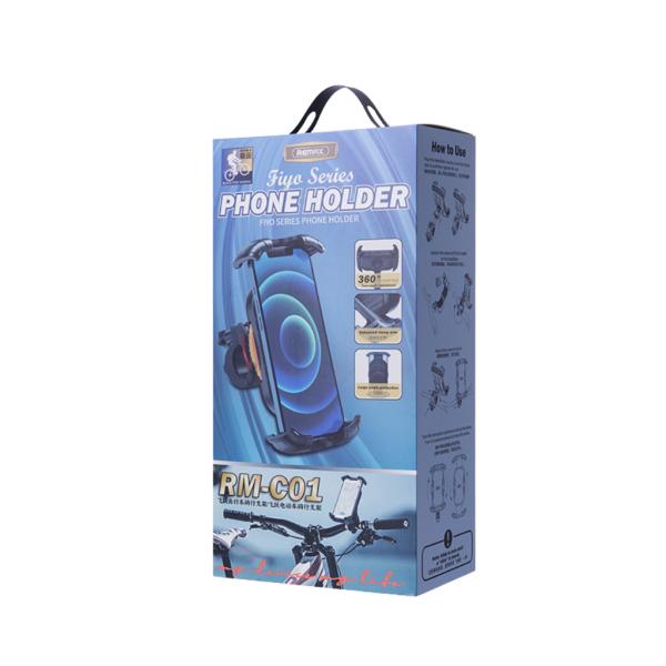 HOLDER MOTO RM-C01 SERIE FIYO WK DESING NEGRO