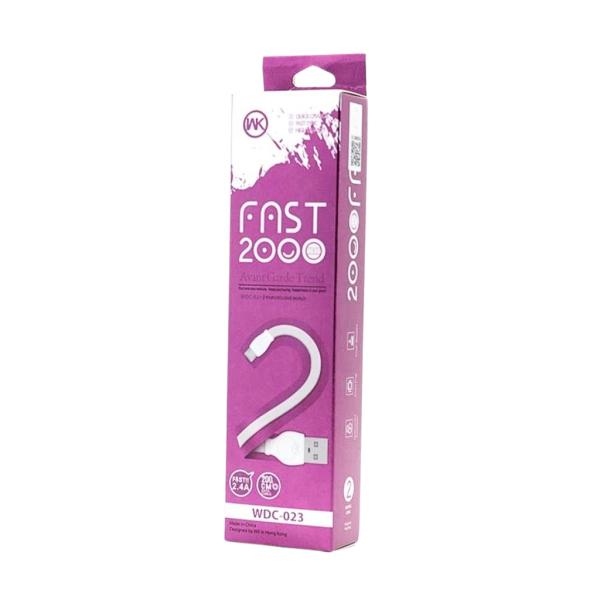 CABLE USB MICRO MODELO WDC-023 2M WK BLANCO