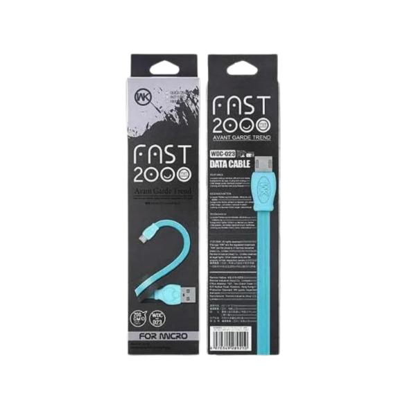 CABLE USB MICRO MODELO WDC-023 2M WK AZUL