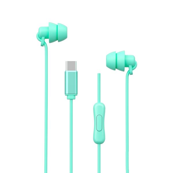 AUDIFONOS TIPO C YB02A WK DESING MENTA