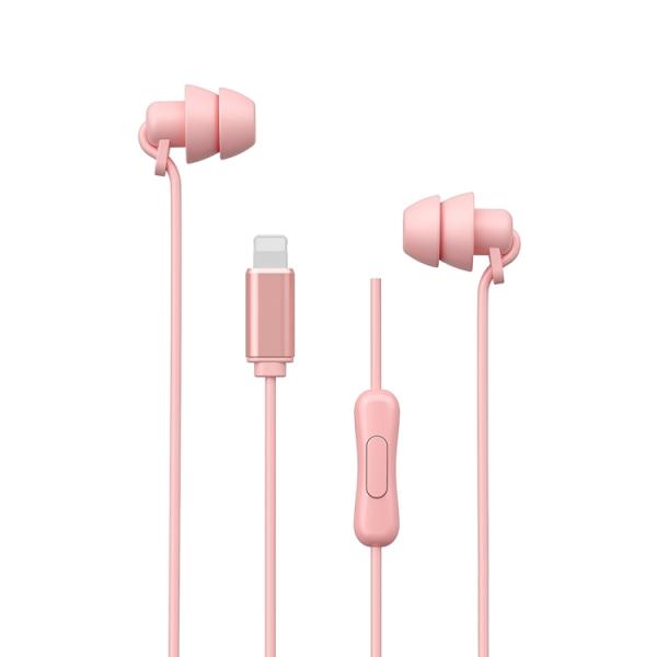 AUDIFONOS LIGHTNING YB02 WK DESING ROSADO
