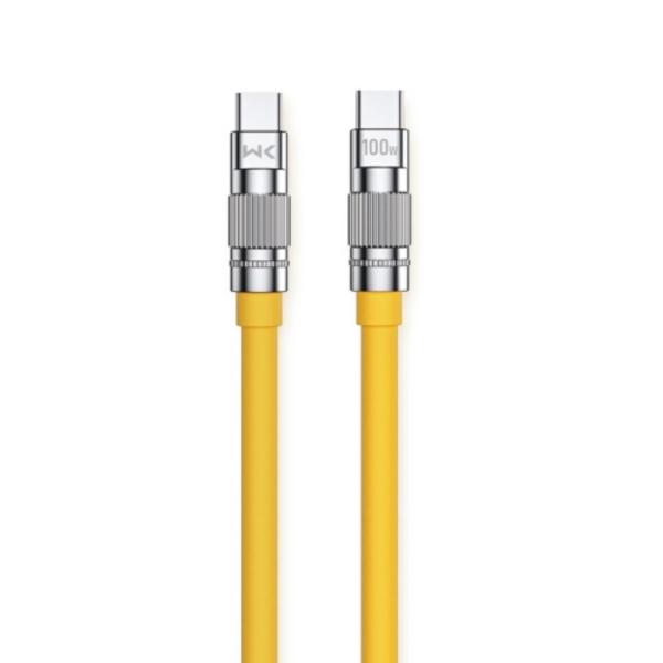 CABLE USB TIPO C WDC-188A  WK DESING AMARILLO