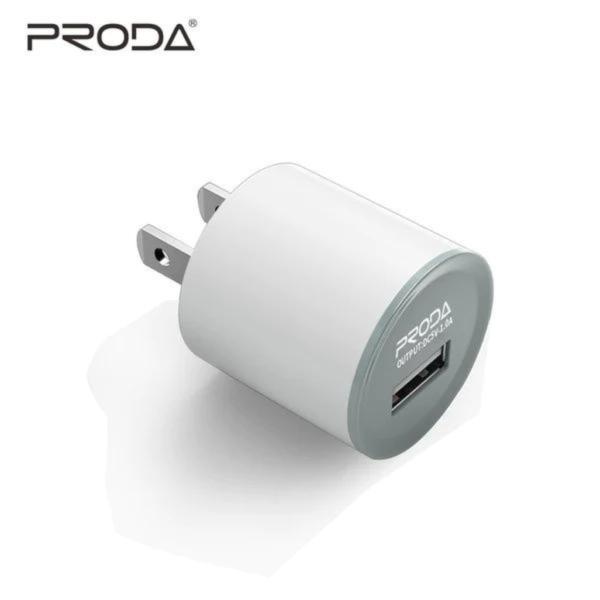 CUBO CARGADOR USB  MODELO  RP-U13 PRODA BLANCO