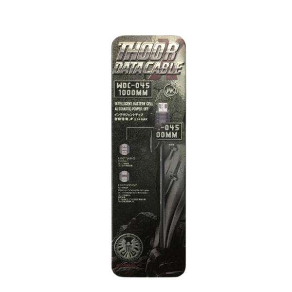 CABLE USB MICRO B WDC-045 WK PLATEADO