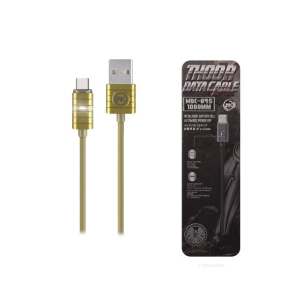 CABLE USB TIPO C WDC-045 WK DORADO