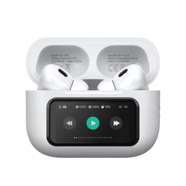 AUDIFONOS INALAMBRICOS BLUETOOTH CON PANTALLA INTELIGENTE MODELO X36 XO BLANCO