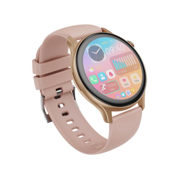 RELOJ DEPORTIVO INTELIGENTE MODELO J6 AMOLED XO ROSADO