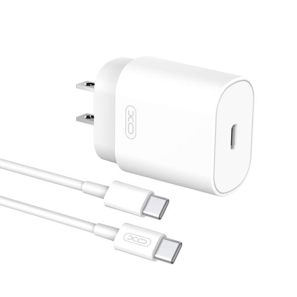 CARGADOR COMPLETO TIPO C A TIPO 25W MODELO L91 XO BLANCO