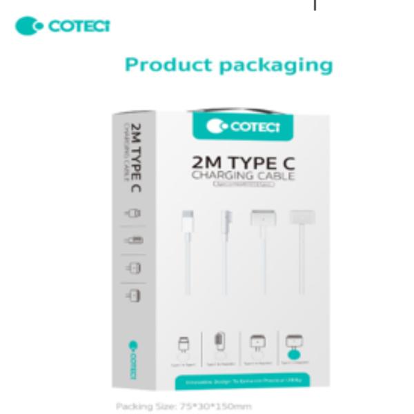 CABLE USB-C A MAGSAFE 2 2M  MODELO 16001-M2 COTECI