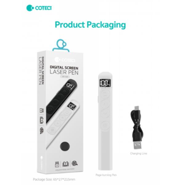 PUNTERO LASER DIGITAL  BLUETOOTH MODELO  81003 COTECI BLANCO