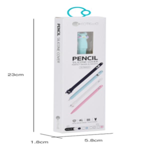FUNDA PROTECTORA DE SILICON CON DISE&Ntilde;O PARA  LAPIZ 2 GEN MODELO  CS7081 COTECI BLANCO