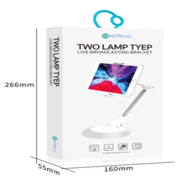 HOLDER ESCRITORIO TIPO LAMPARA PARA TABLET MODELO CS5508 COTECI BLANCO/GRIS