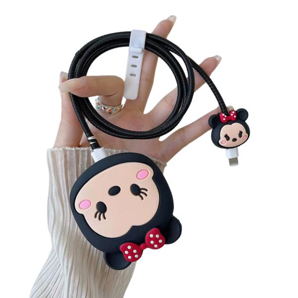 ESTUCHE PARA CARGADOR 25W CON DISE&Ntilde;O MINNIE