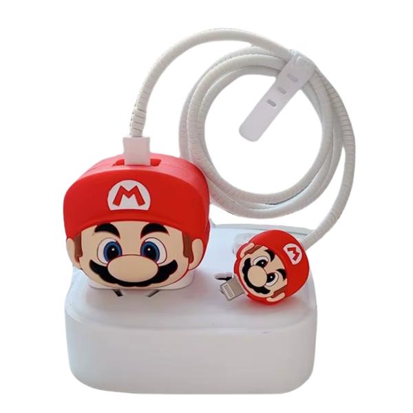 ESTUCHE PARA CARGADOR 25W CON DISE&Ntilde;O MARIO