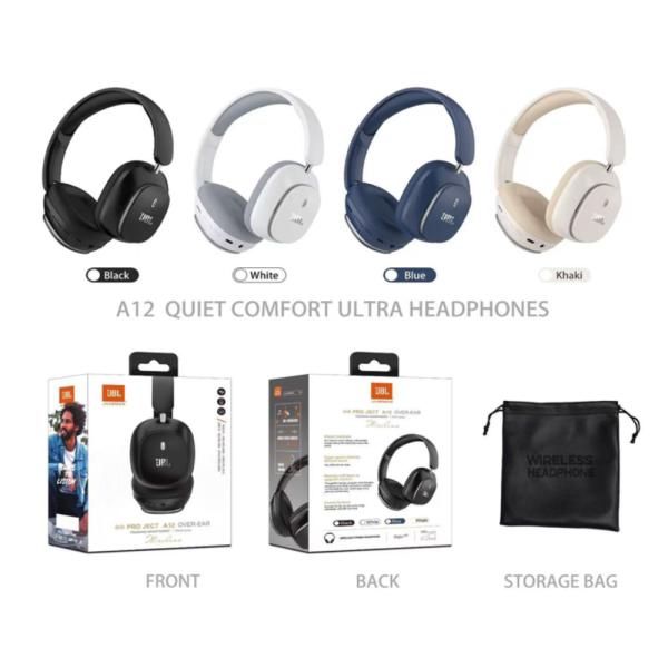 AUDIFONO BLUETOOTH JBL MODELO A12 BEIGE